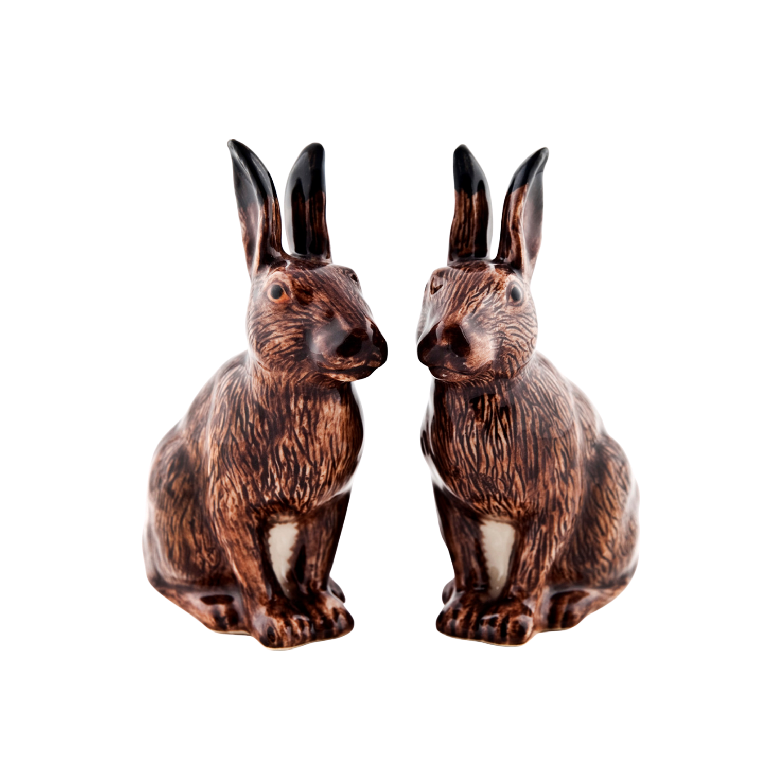 Hare salt and pepper shakers